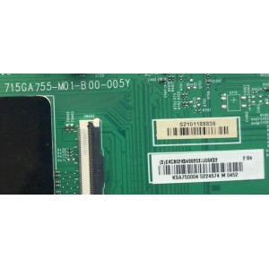 MAIN PARA SMART TV VIZIO 4K RESOLUCION (3840 X 2160) / NUMERO DE PARTE XLCB02K049 / 715GA755-M01-B00-005Y / KSA750004 / S2101188838 / DISPLAY T750QVN04.8 / MODELO P75Q9-H1 LTYAZP